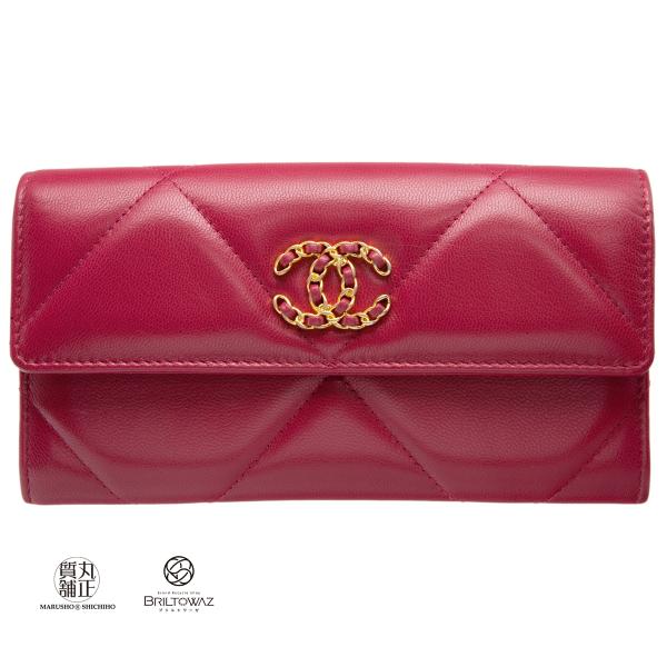 CHANEL シャネル 長財布 19 ロングフラップウォレット 二つ折り CHANEL シャネル 長財布 19 ロングフラップウォレット 二つ折り