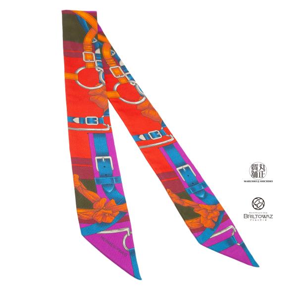 HERMES（エルメス） ツイリー スカーフ GRAND MANEGE 大調教術 Rouge