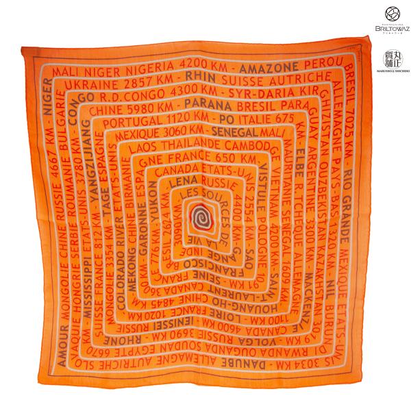 エルメス　カレ90 LES SOURCES DE LA VIE 生命の源 Q エルメス カレ90 LES SOURCES DE LA VIE 生命の源 スカーフ シルク