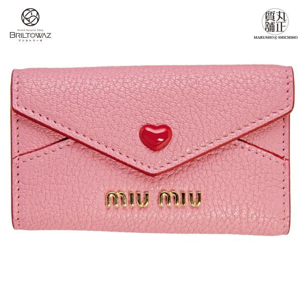 miu ミュウミュウ マドラスレザー LOVE 6連キーケース 5PG222 miu ミュウミュウ マドラスレザー LOVE 6連キーケース 5PG222