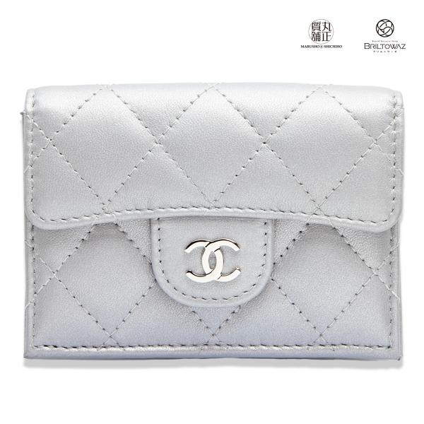 正規品　CHANEL シャネル　マトラッセ　Wホック　二つ折り財布　シルバー金具 楽天市場】≪Brand new≫CHANEL Mini Small Wallet Black Silver