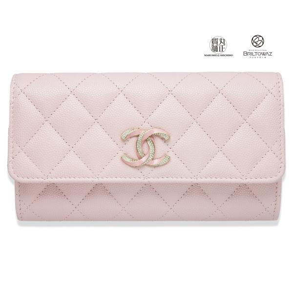 CHANEL シャネル 23SS ココマーク スモール ウォレット ピンク CHANEL シャネル 23SS ココマーク スモール ウォレット ピンク