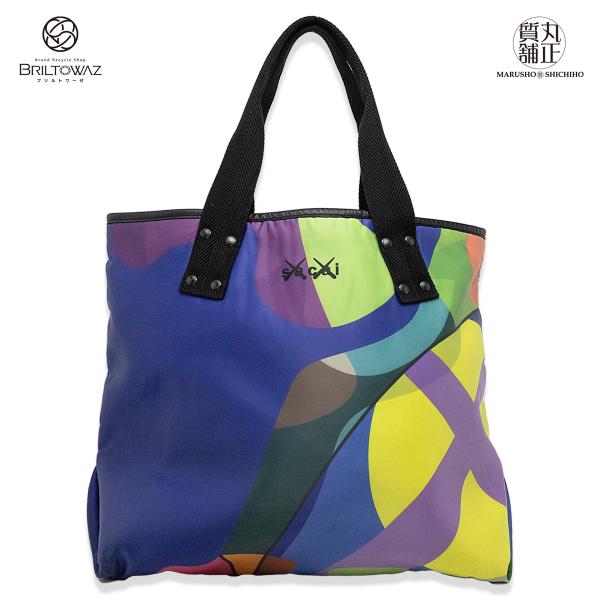 sacai (SALE)sacai×KAWS トート ラージ 2021AW コラボ 限定 21 sacai (SALE)sacai×KAWS トート ラージ 2021AW コラボ 限定 21