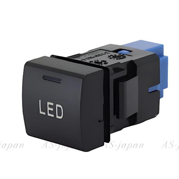 トヨタ車 純正風 プッシュスイッチ Cタイプ パイロットランプ付き 電源