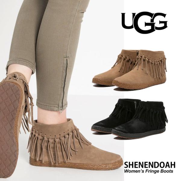 UGG アグ オーストラリア フリンジブーツ シェナンドー SHENENDOAH 1012502 ブーツ ムートンブーツ スエード レディース  海外正規品