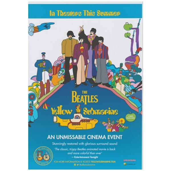 ほぼA4サイズ ミニポスター写真 ビートルズ イエローサブマリン The