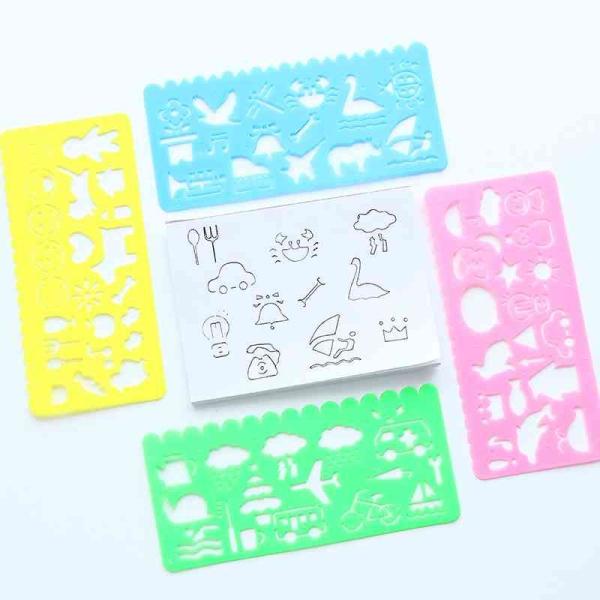 テンプレート 定規 子供 おしゃれ 4枚セット 手帳 カレンダー にも簡単 に 絵 が 書ける Prab010 Dejapan Bid And Buy Japan With 0 Commission
