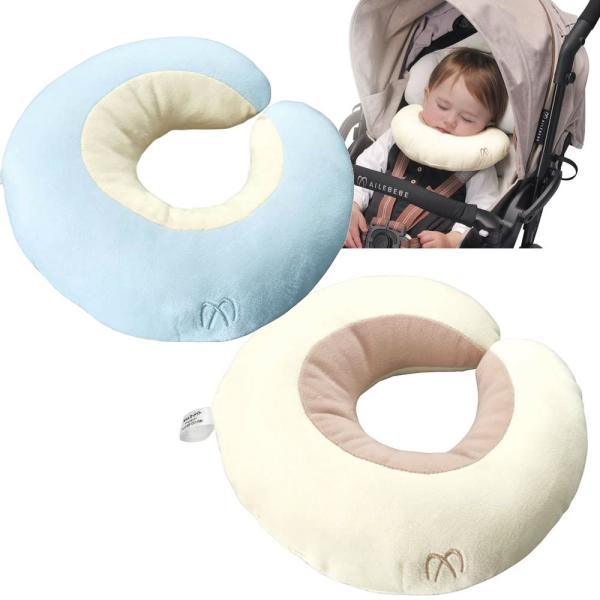 他サイト： AILEBEBE 2WAYうたたねクッション カー用品 快適ドライブ ベビーカー チャイルドシート お昼寝サポート NECK SUPPORT 214090 214083の商品画像