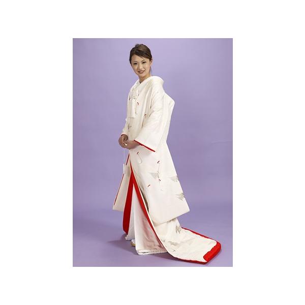 白無垢レンタル パール箔で花丸紋 鶴柄の本手描き友禅 小物セット 白の色打掛 結婚式 花嫁 婚礼 ブライダル 仏前式 神前式 神社挙式 和装の貸衣装 Buyee 日本代购平台 产品购物网站大全 Buyee一站式代购 Bot Online