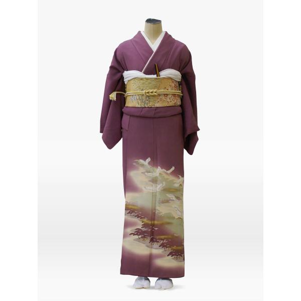 色留袖レンタル紫色の千羽鶴に松林 4泊5日 小物セット付 送料無料 結婚式着物母親ママ母叔母伯母 婚礼和装の貸衣装 Buyee 日本代购平台 产品购物网站大全 Buyee一站式代购
