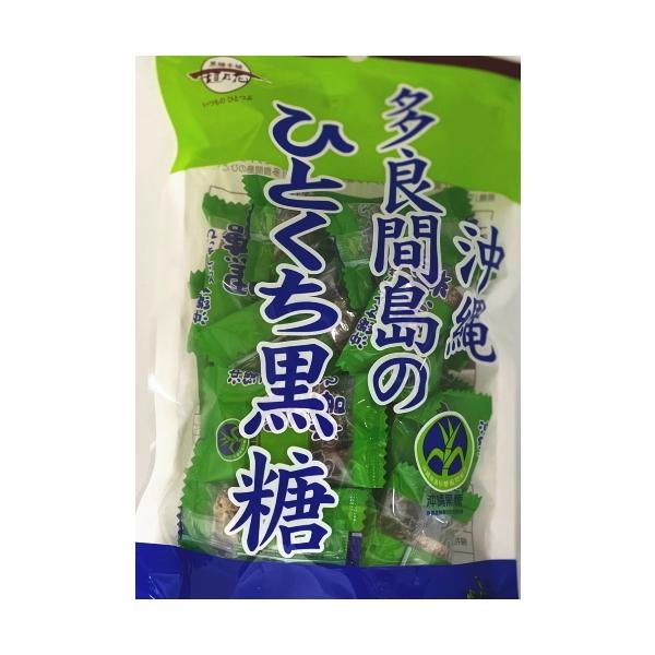多良間島産の黒糖。食べやすいように単品個包装しました。携帯やお茶請けなどにも便利です。名称：黒糖原材料名：さとうきび（沖縄県多良間島産）内容量：100g賞味期限：240日保存方法：高温多湿、直射日光を避け常温にて保存製造者：株式会社黒糖本舗...