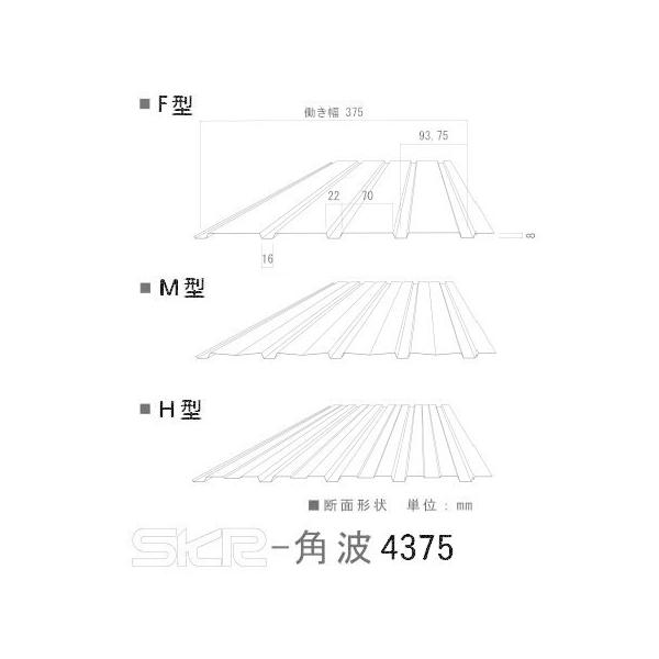 送料別途】角波(4山)4380 厚み0.35mm×長さオーダー2,301mm 送料別途】角波(4山)4380 厚み0.35mm×長さオーダー2,301mm