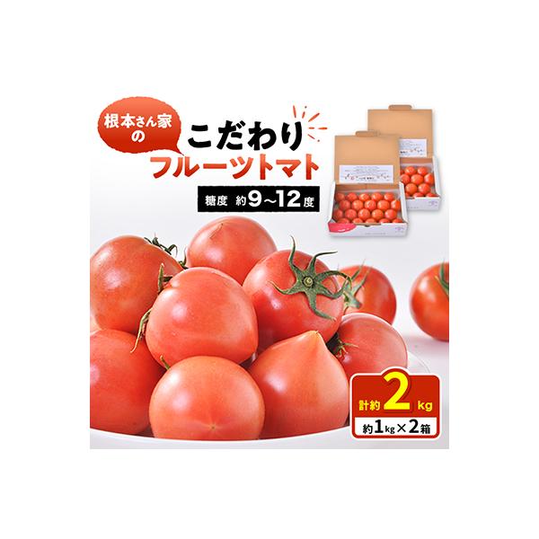 根本さん家のこだわりフルーツトマト2箱
