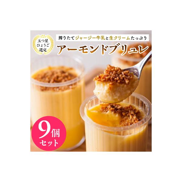 ジャージー牧場らいらっく　アーモンドブリュレ9個セット