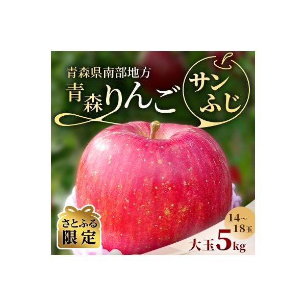 青森りんご　サンふじ　大玉　5kg【さとふる限定】