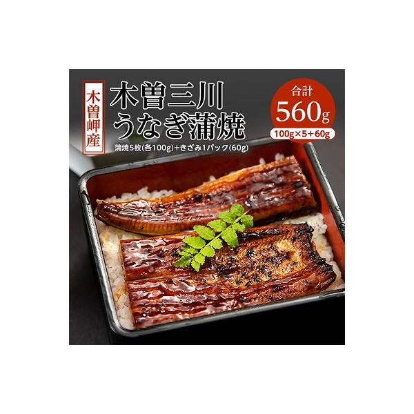 木曽岬産「木曽三川うなぎ」うなぎ蒲焼5枚(各100g)+きざみ(60g)付