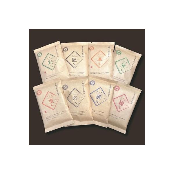 生豆を50℃洗浄したこだわり珈琲(粉)詰め合わせセット(8種×100g)