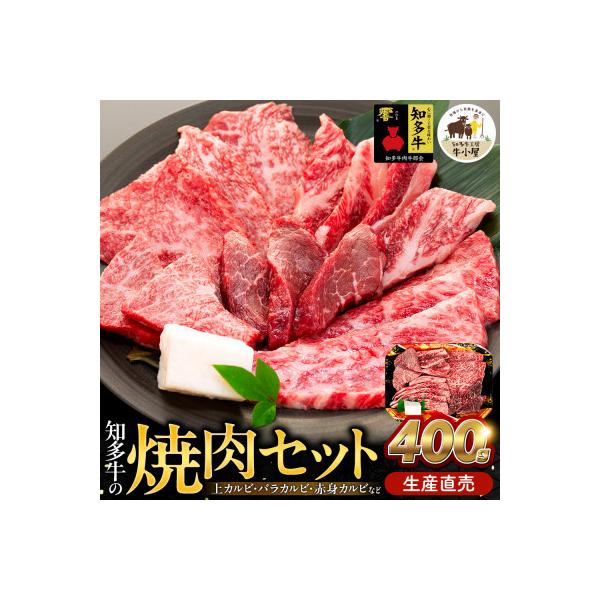【生産直売】知多牛 響 焼肉セット 上カルビ、バラカルビ、赤身カルビなど合わせて400g(冷凍)