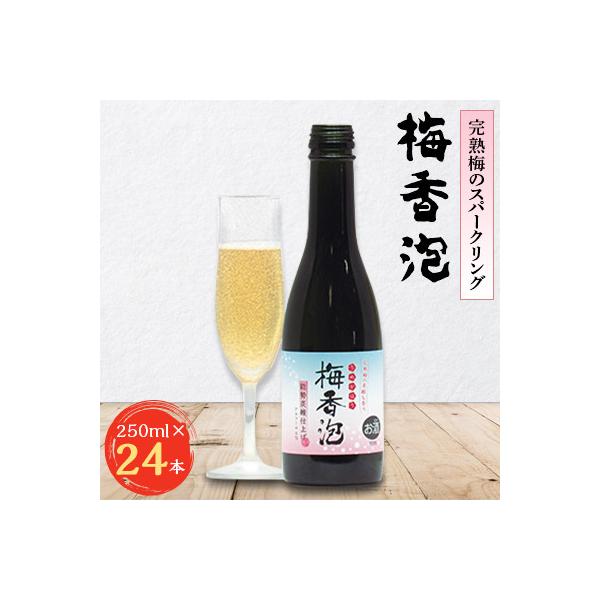 ＜完熟梅のスパークリング＞　梅香泡(うめかほう)　24本入