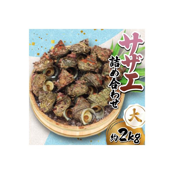 サザエ詰め合わせ (大約2kg)