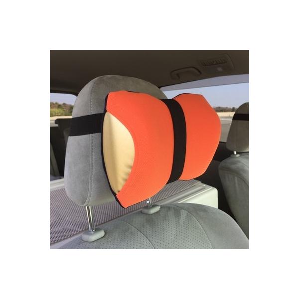 旅行 車用疲労軽減枕 ネックラック オレンジ ネイビー ふるさと納税 浜松市 ふるさと納税 布団 寝具 枕 ピロー さとふる