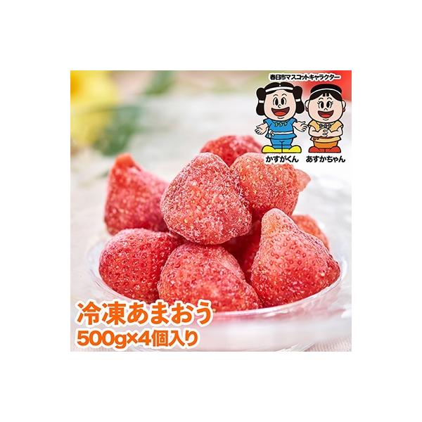 【2026年4月以降順次発送】【春日市】冷凍あまおう苺2kg(約500g×4袋)