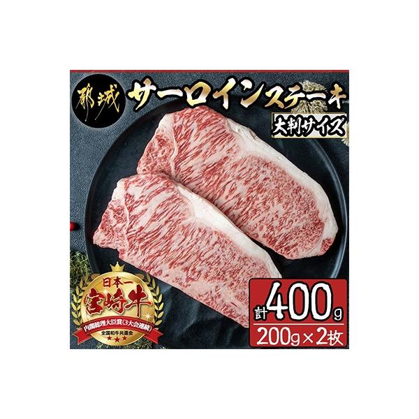 宮崎牛サーロインステーキ計400g