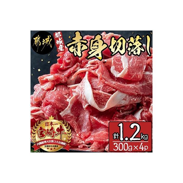 《宮崎牛》【宮崎県 都城市産】赤身切落し1.2kg (300g×4パック)