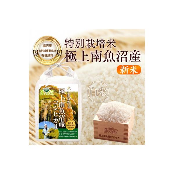 【7年産】特別栽培米「南魚沼産コシヒカリ」(栽培期間中農薬節減・化学肥料不使用)白米10kg