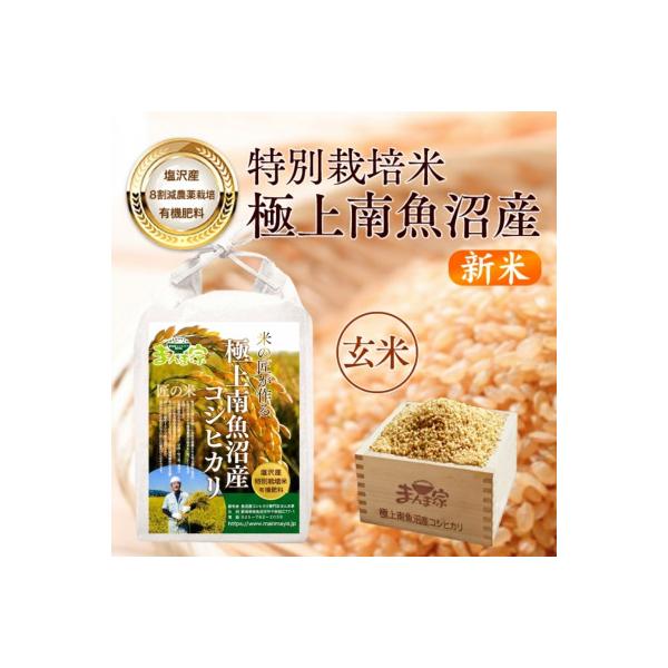 【7年産】特別栽培米「南魚沼産コシヒカリ」(栽培期間中農薬節減・化学肥料不使用)玄米10kg