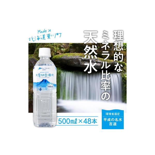 水と暮らすまちから大雪の天然水「大雪旭岳源水」500ml×48本 【0057-004】