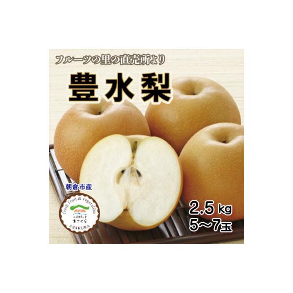 フルーツの里の直売所より　豊水梨5～7玉(9月上旬発送)