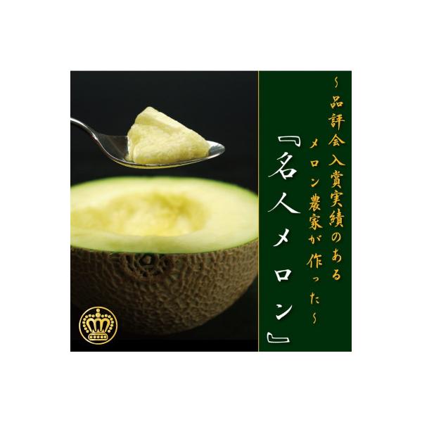 【通年出荷】クラウンメロン(山等級)名人メロン　1玉　ギフト箱入り