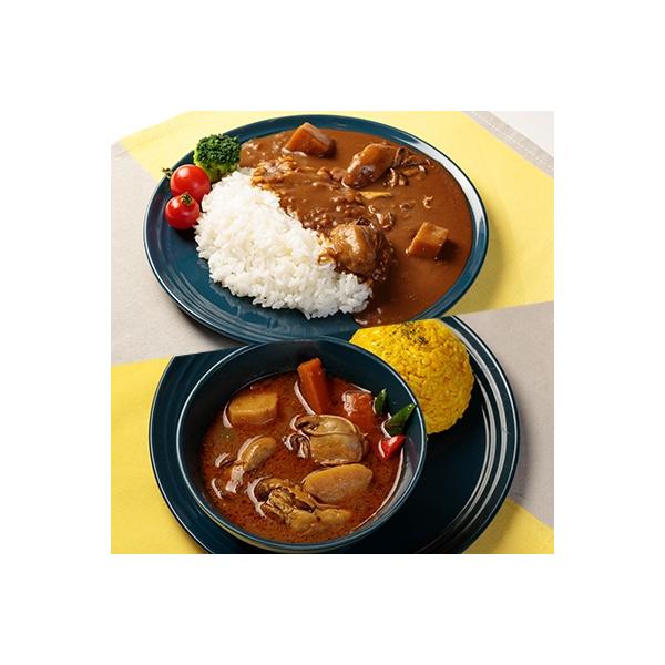 厚岸産かきカレー・スープカレー　セット