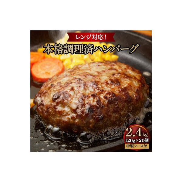 レンジ対応　本格調理済ハンバーグ20食　特製ソース付