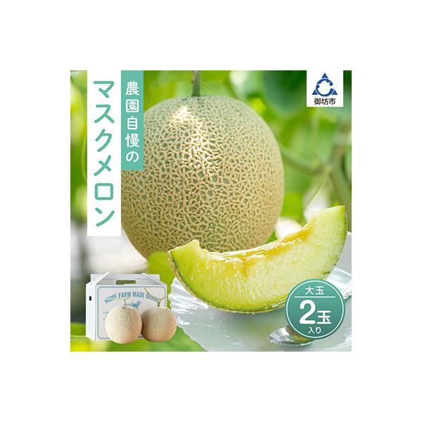 農園自慢の『マスクメロン』大玉×2玉