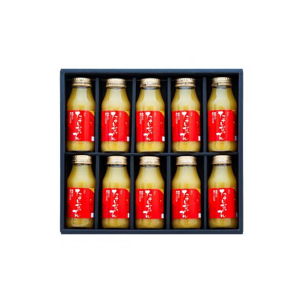 たてしなっぷるジュース　果肉入りふじ　180ml　10本セット