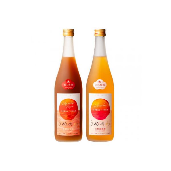 【紀州完熟南高梅使用】濃厚「ねり梅酒」と芳醇「完熟梅酒」各720mlの飲み比べ(九度山町)