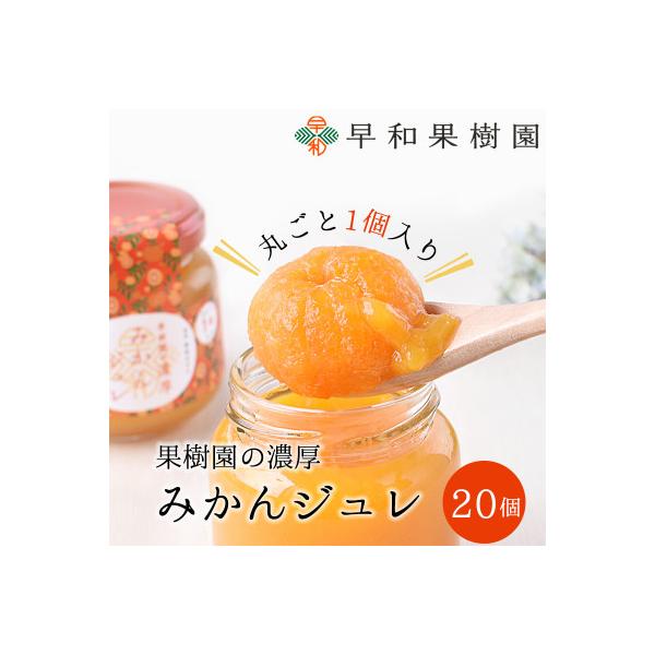 【早和果樹園】濃厚みかんジュレ みかんまるごと1個入×20個