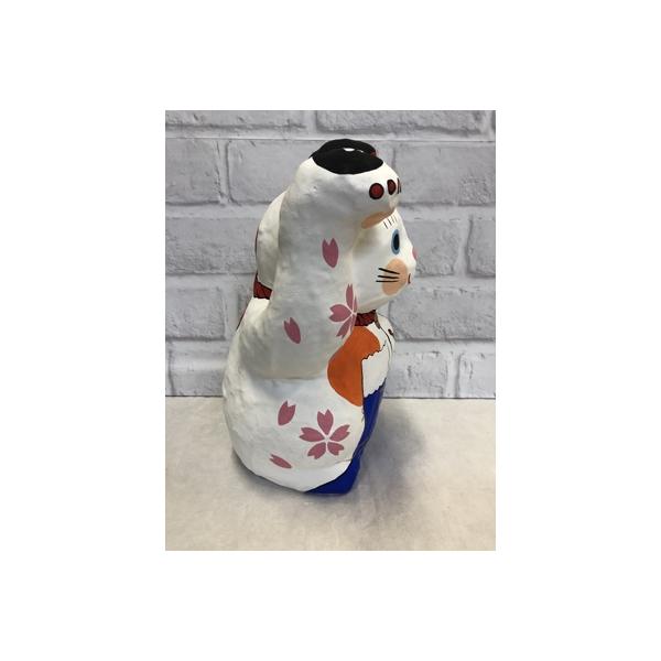 ふるさと納税 春日部市 お礼品詳細 さとふる 縁起富士招き猫 手作り張子人形