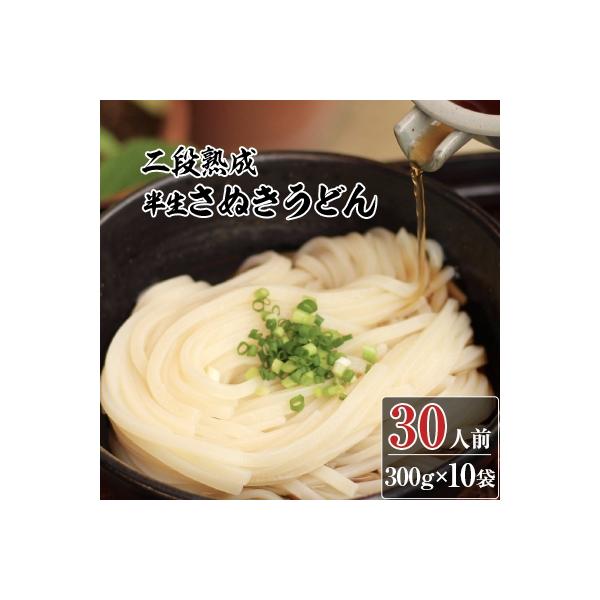 二段熟成半生さぬきうどん30人前(300g×10)