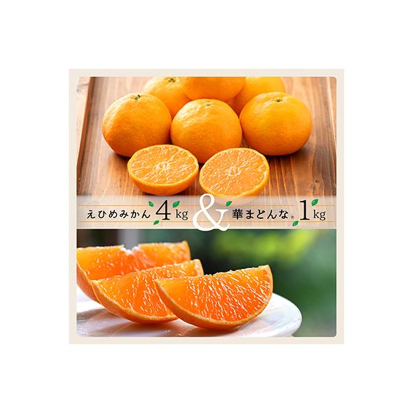 コウ果樹園の「えひめみかん4kg・華まどんな1kg 詰め合せ」【D33-12】