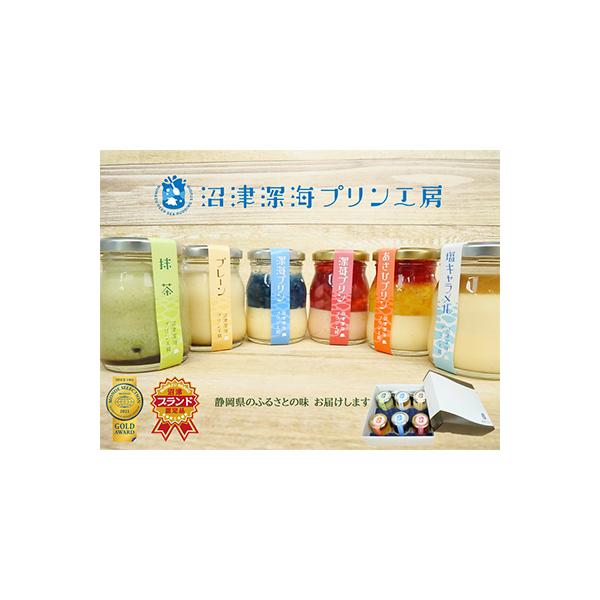 【沼津深海プリン工房】沼津深海プリン工房6種食べ比べセット(総容量 約580g)