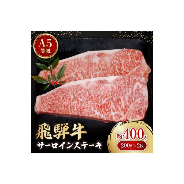 飛騨牛A5等級　サーロインステーキ　約400g(200g×2)