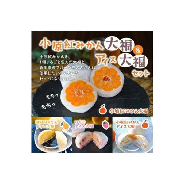 小原紅みかん大福(6個)&アイス大福3種(各2個)セット
