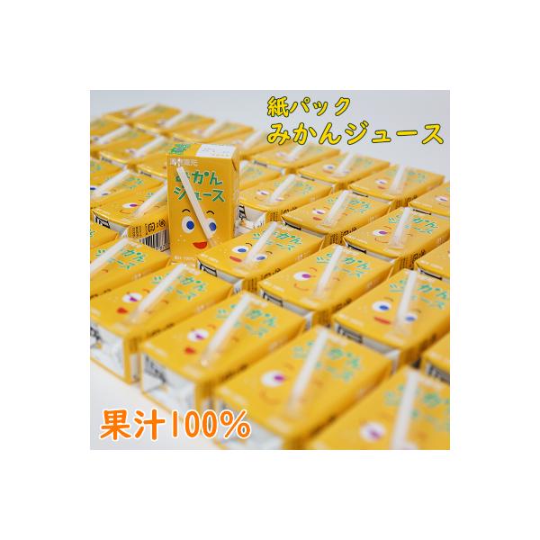果汁100% 紙パック みかんジュース 125ml×40本(杵築市)