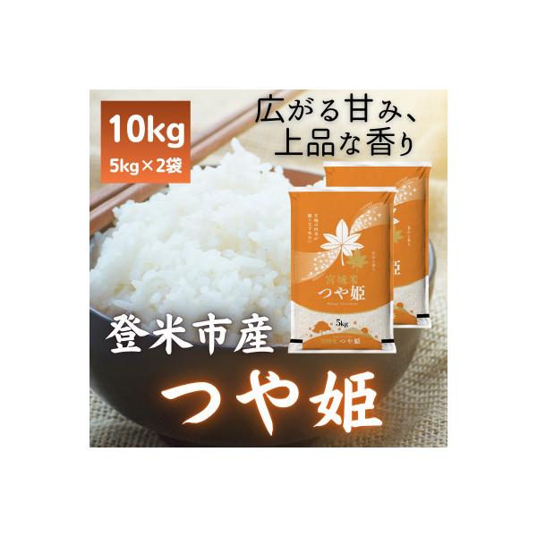 令和7年産　宮城県登米市産つや姫(精米)5kg×2袋セット