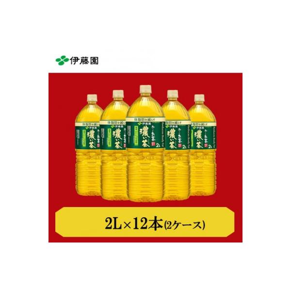 おーいお茶濃い茶2L　12本(2ケース)　伊藤園