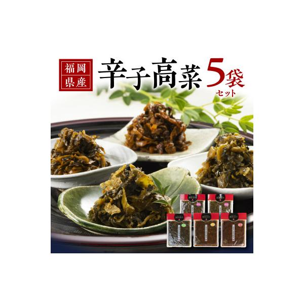 福岡県産辛子高菜 5パックセット