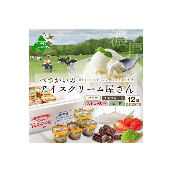【北海道別海町産】べつかいのアイスクリーム屋さん　 120ml　12個入